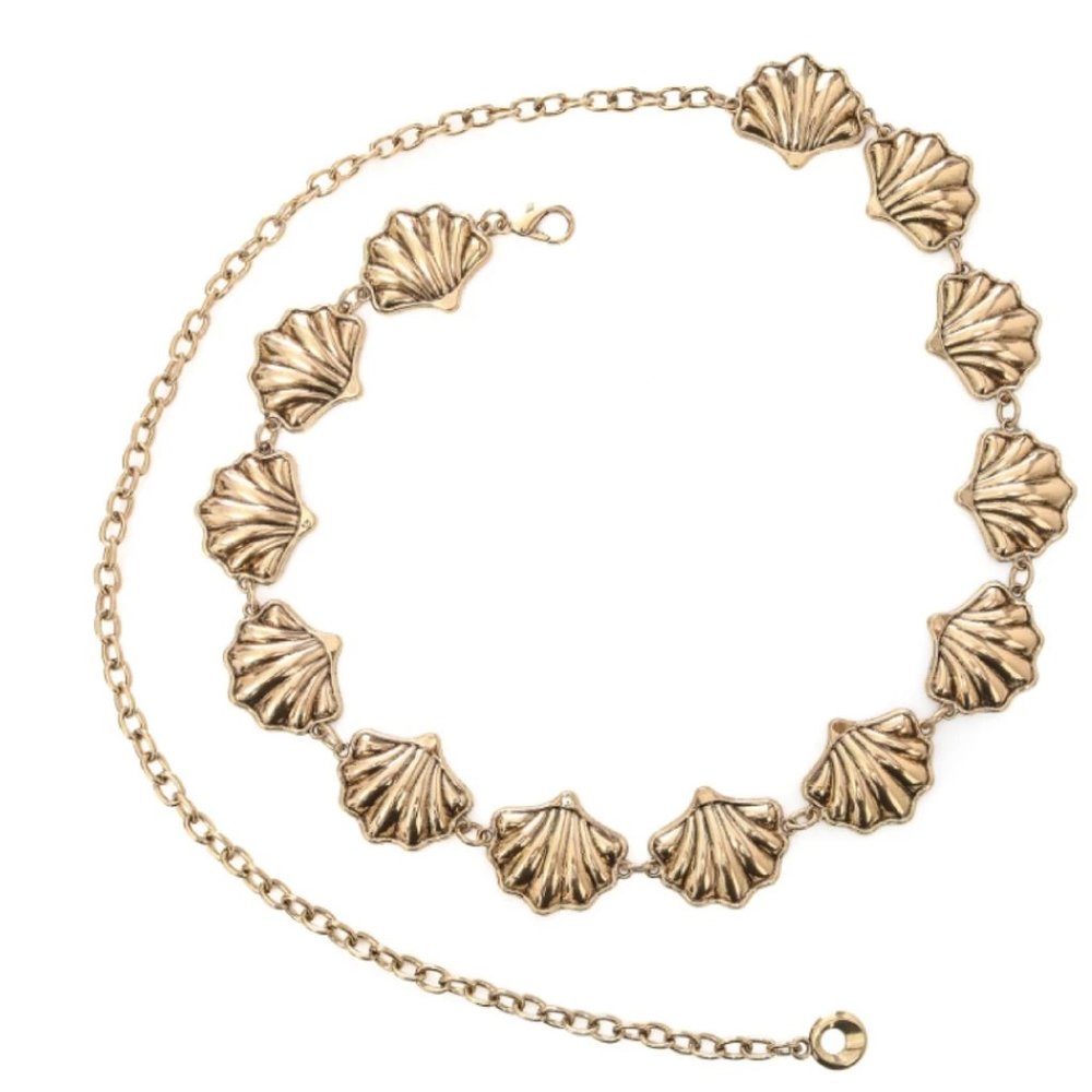 Shell Gold Chain Belt